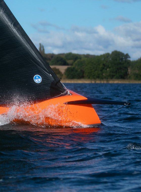 Woy 26 Bug am Wind erstes Segeln